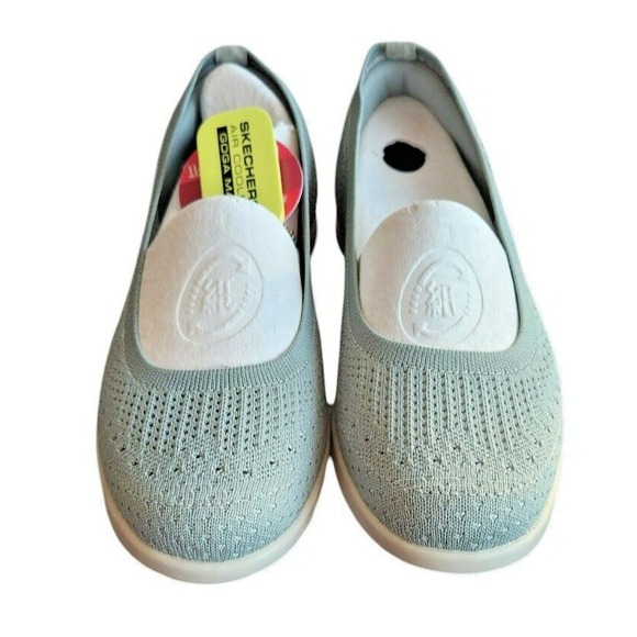 Sketchers On The Go Dreamy City Chic Slip On Shoes Size 7.5 - Sage - Picture 2 of 5